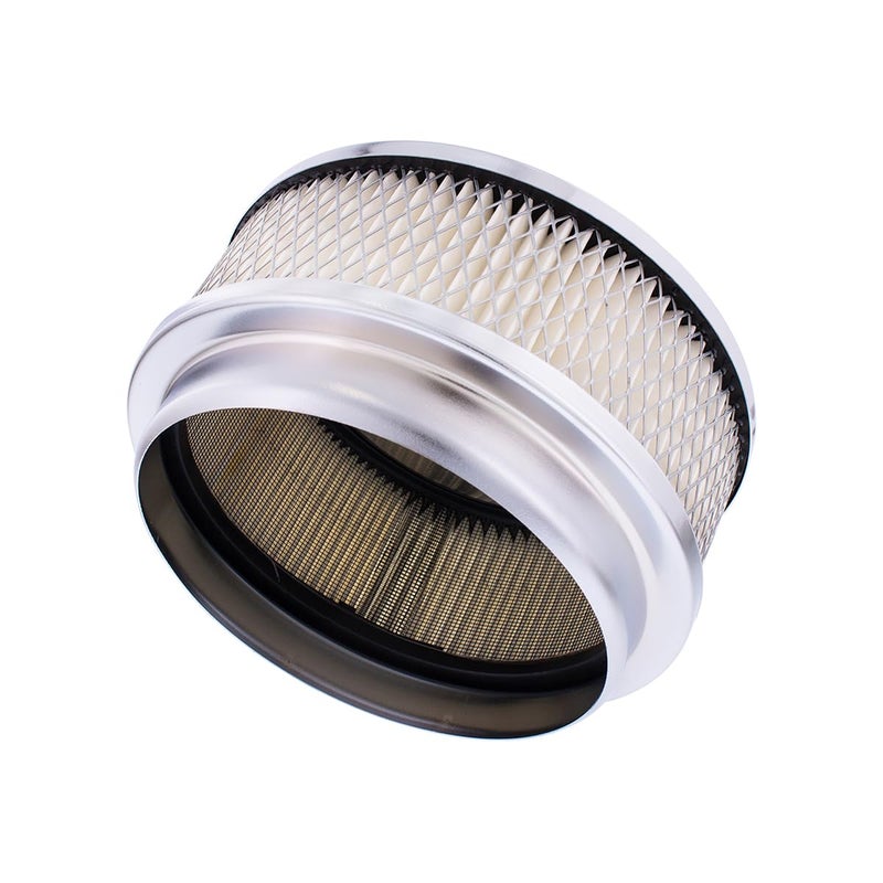 United Pacific S1106 Chrome 6 â…œ inch Air Cleaner Assembly, Low Profile, Die-Cast Chrome Plated Wing Nut, Filter Included â€“ One Air Cleaner Assembly - Image 4